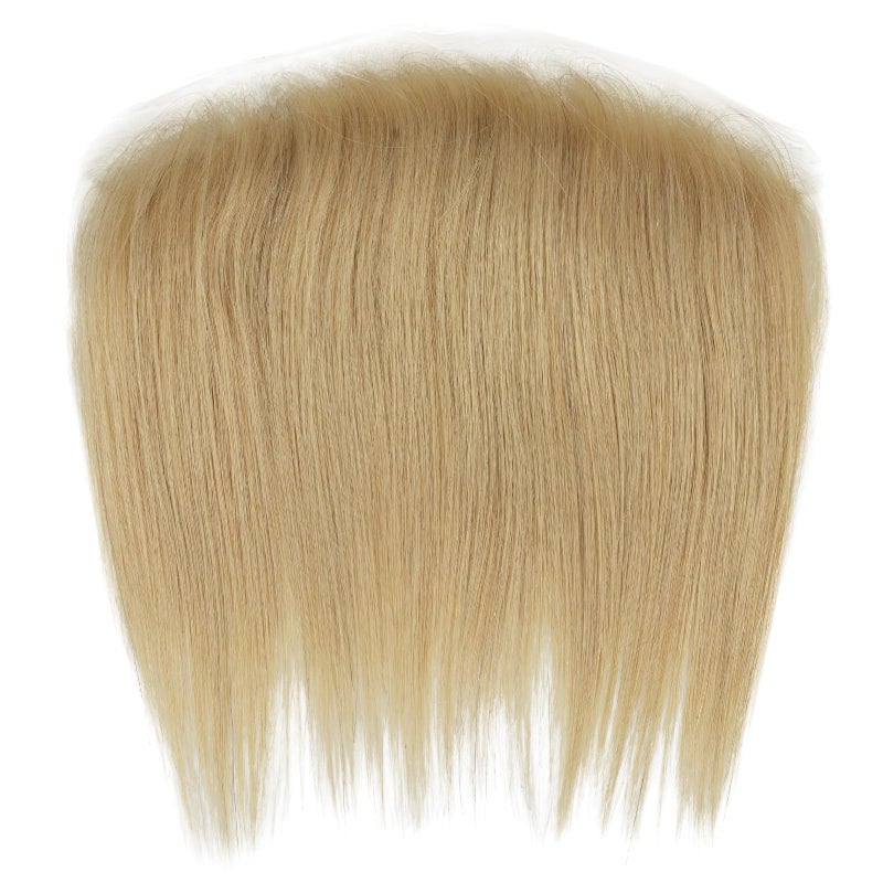 Lordhair توباي لوردهير للرجال قطعة شعر أمامية نظام شعر بشري على شكل V خط شعر طبيعي نظام استبدال 6 * 1 بوصة قطعة شعر للرجال شقراء فاتحة 22# - Image 5