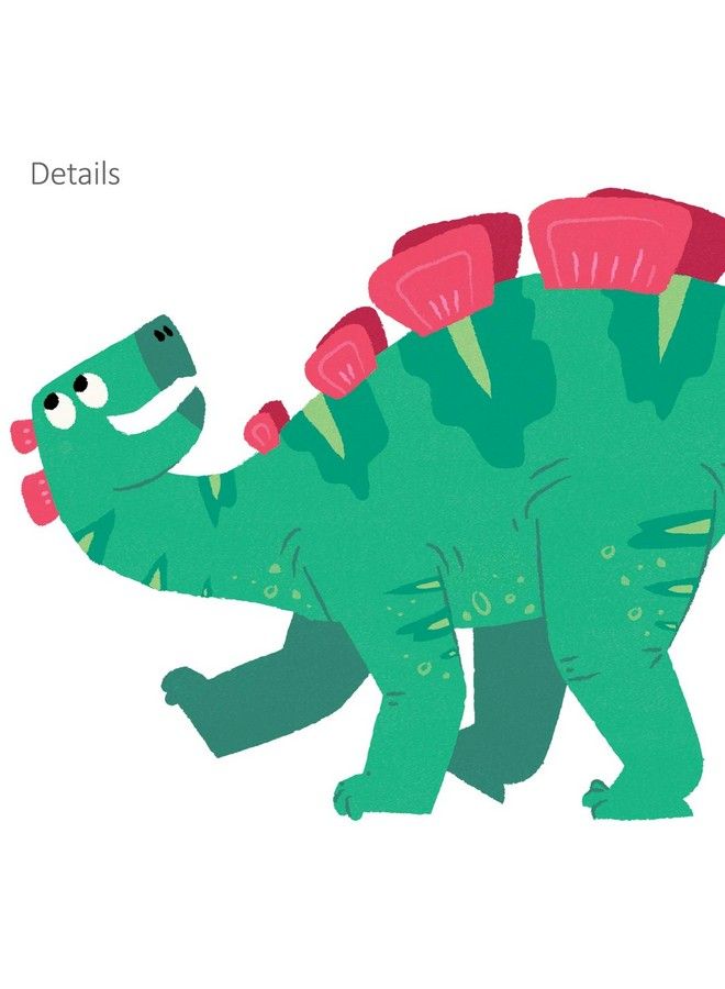 Decowall Ds8032 Colourful Dinosaur Kids Wall Stickers Wall Decals Peel And Stick Removable Wall Stickers For Kids Nursery Bedroom Living Room B (Small) - Image 4