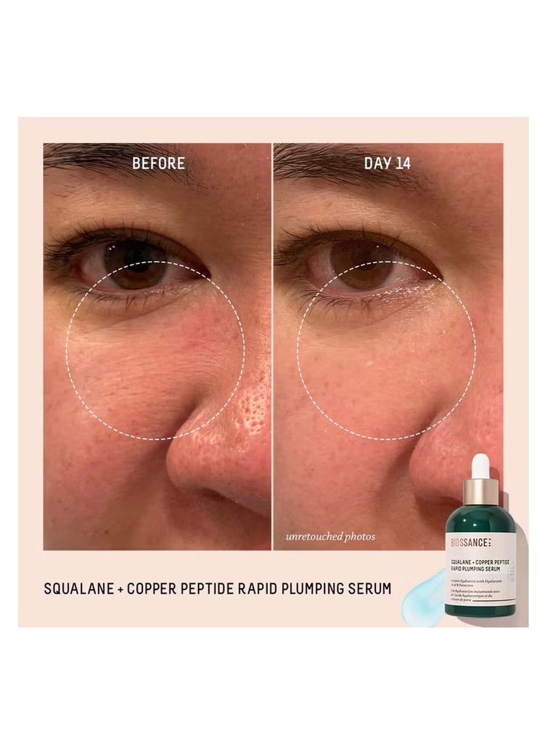 Biossance Squalane and Copper Peptide Rapid Plumping Serum 50ml - Image 4