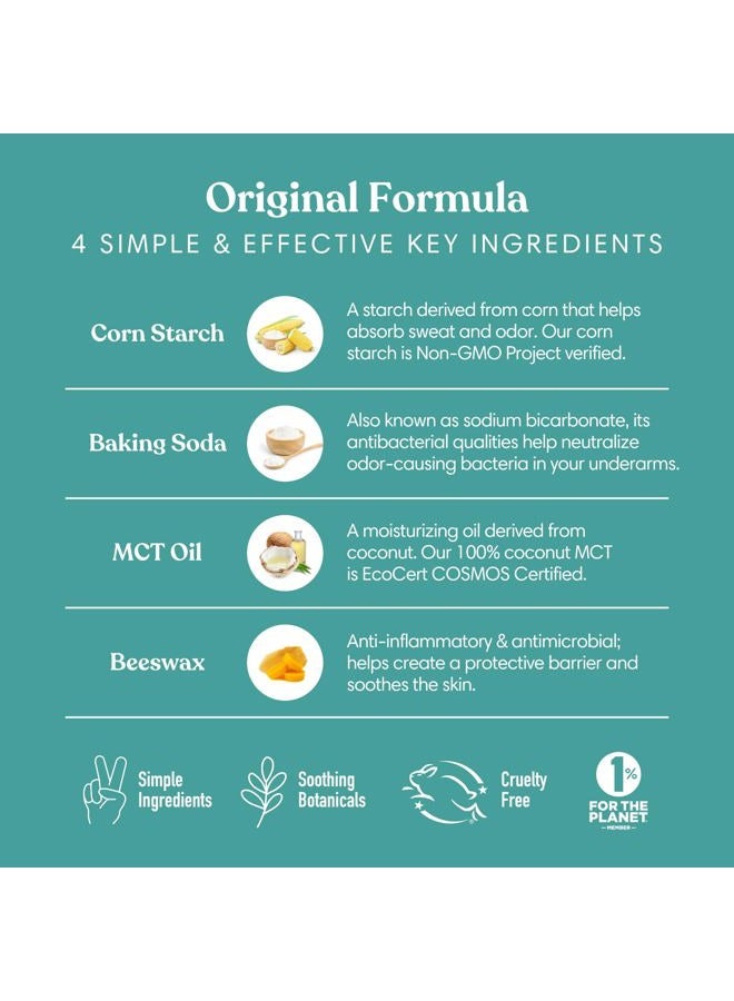 HUMBLE SIMPLE AND TRUE. HUMBLE BRANDS Original Formula Aluminum-free Deodorant. Long Lasting Odor Control with Baking Soda and Essential Oils, Black Spruce, Pack of 1 - Image 5