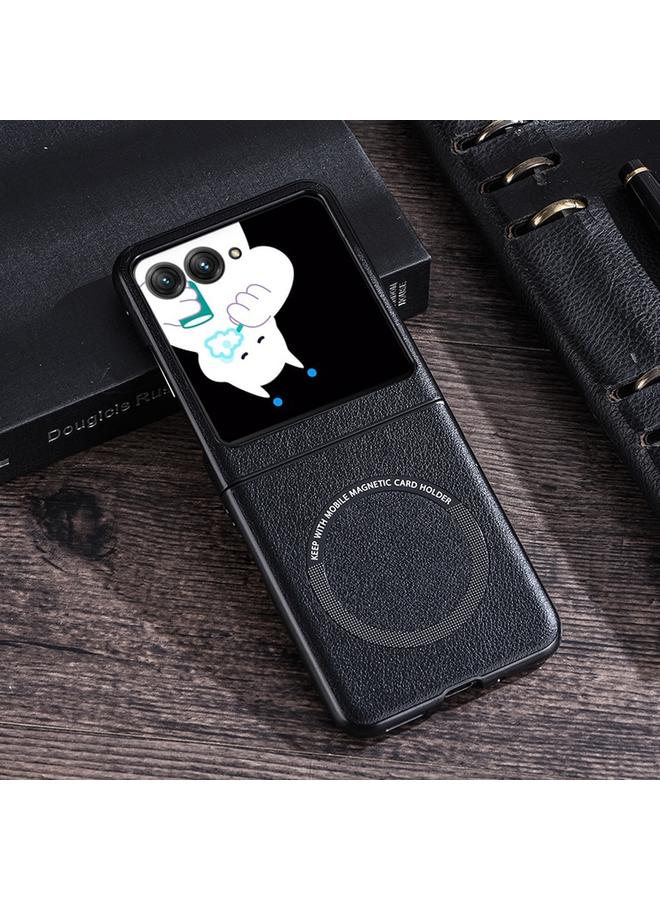 اس-توب جراب هاتف موتورولا رازر 50 القابل للطي من مادة البولي يوريثان المغناطيسية MagSafe - Image 1