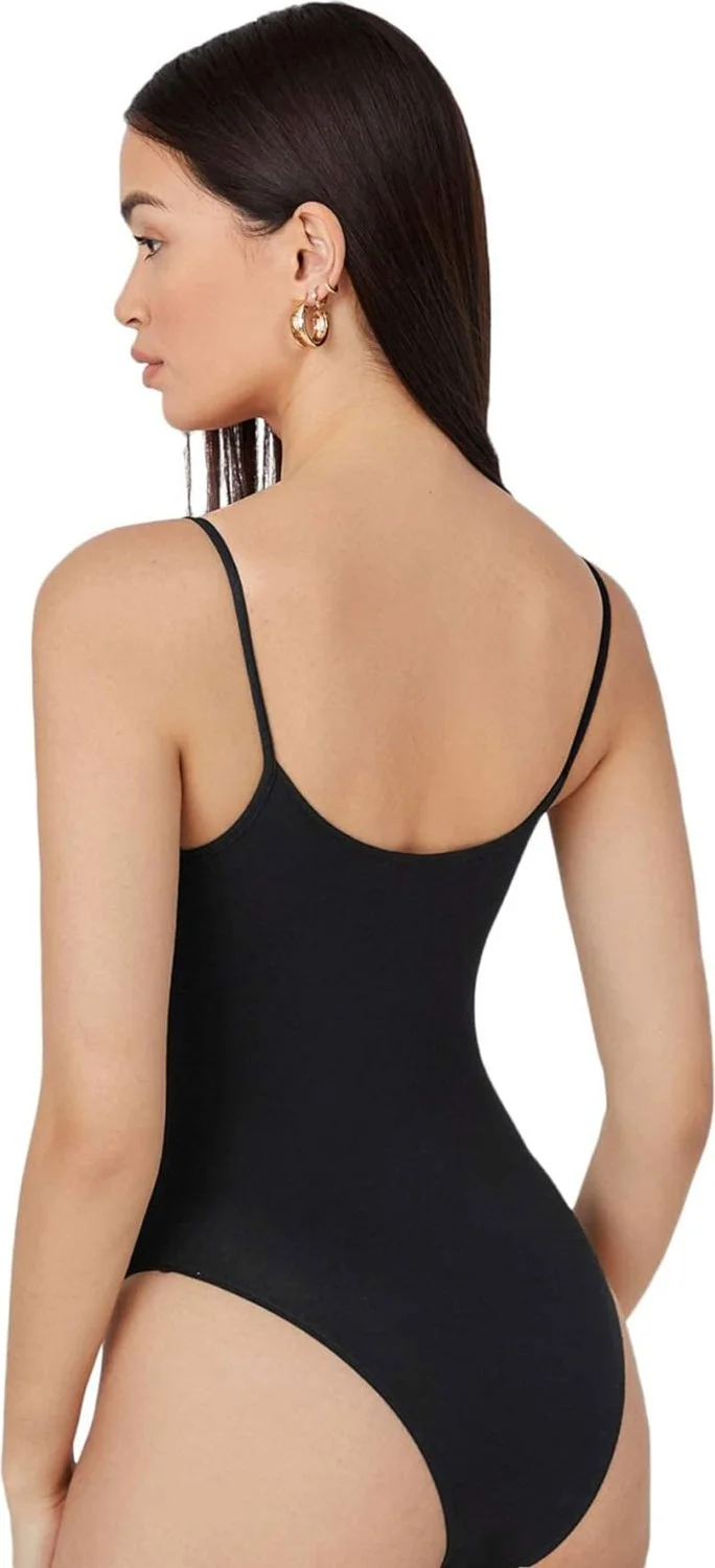 هيبسين راكيب Competing All Women's Modal Spaghetti Strap Hooked Bodysuit Tops Athlete Belınay0860