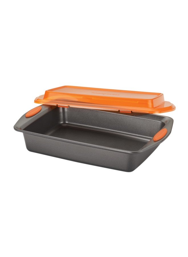 Rachael Ray Bakeware, Nonstick Baking / Cake Pan With Lid and Grips, Rectangle - 9 Inch x 13 Inch, Gray - Image 4