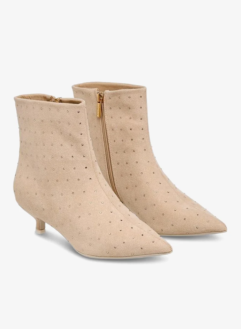 سيليست بوتات الكاحل بكعب قطة للنساء