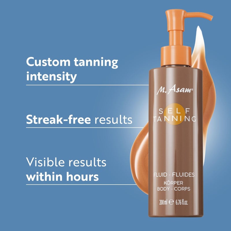M.Asam M. Asam Sun Self Tanning Fluid (6.76 Fl Oz) - Body Self-Tanner With Immediate & Long-Term Effect, Natural-Looking & Long-Lasting Tan, Tanning Lotion With Moisturizing Ingredients. - Image 2