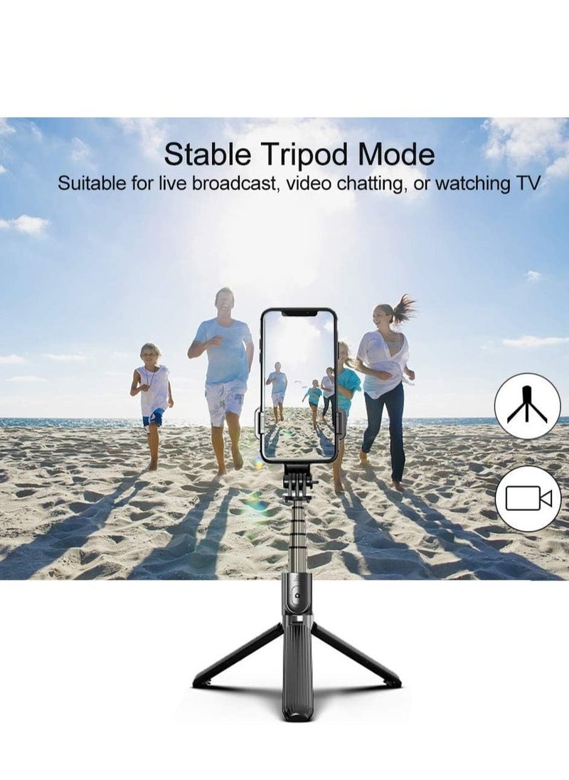 Raxoom Selfie Stick Gimbal Stabilizer, 360° Rotation Tripod with Wireless Remote, Portable Phone Holder, Auto Balance 1-Axis Gimbal for Smartphones Tiktok Vlog Youtuber Live Video Record - Image 4