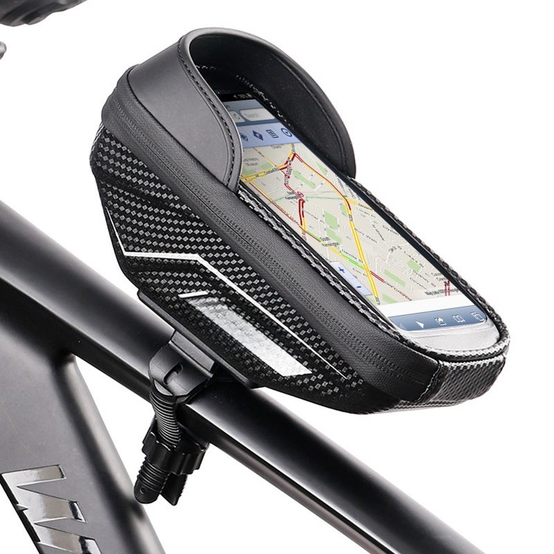 wheel up Bicycle Phone Mount Bags Waterproof Front Frame Top Tube Bag Touch Screen Cycling Bike Phone Tool Storage Bag Pack - Image 1