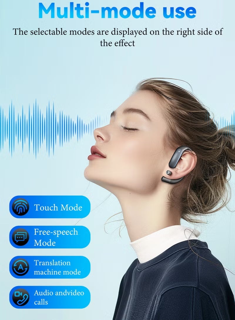 AI Translator Earbuds Real-time 3 in 1 Translator Earbuds for iOS and Android, Supports 144 Languages, with 60 Hours Battery Translator Earbuds for Travel Business Meeting and Study - Image 5