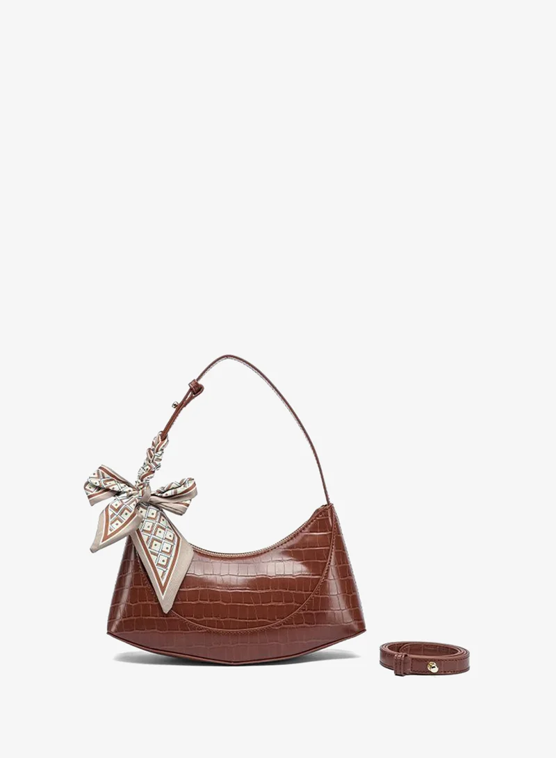 فايور Curved Croco Hobo Bag BD 186