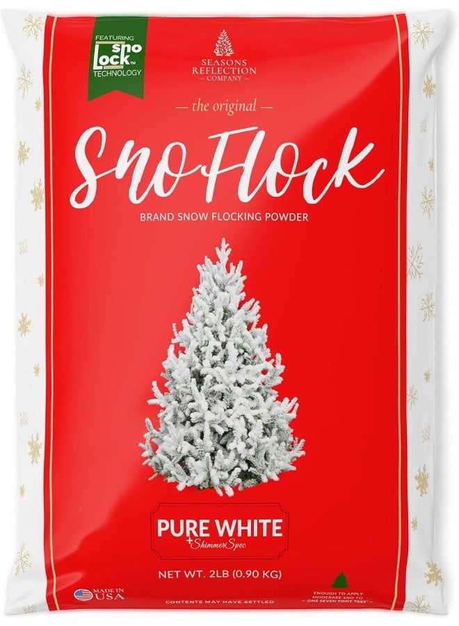 The Original Premium Self-Adhesive Snow Flock Powder with ShimmerSpec | Exclusive Formula | 2 Pounds [0.90Kg] - Image 3