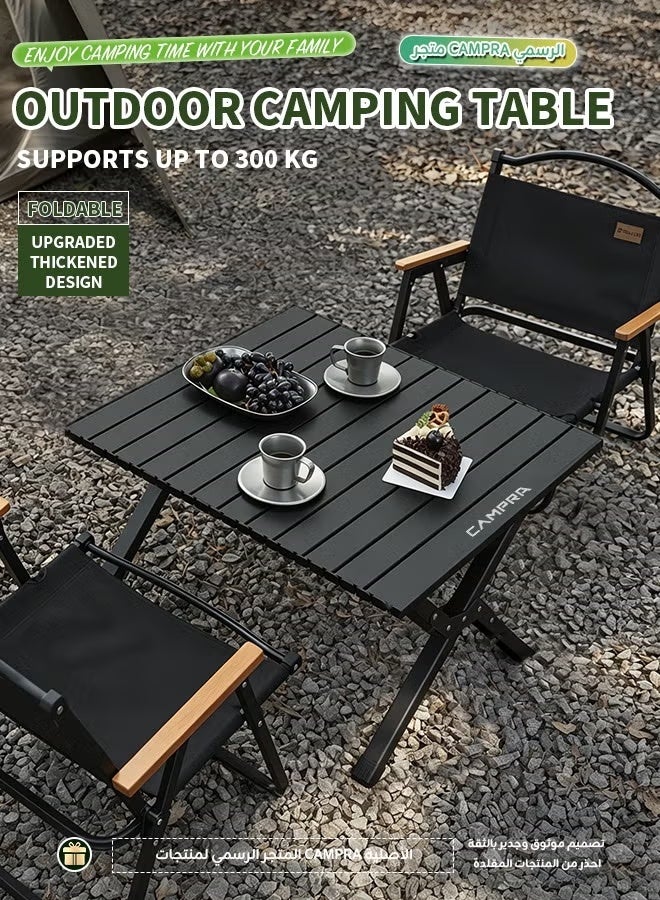 Foldable Outdoor Camping Table with Storage Bag, Thickened Carbon Steel, High Load Capacity - Image 1