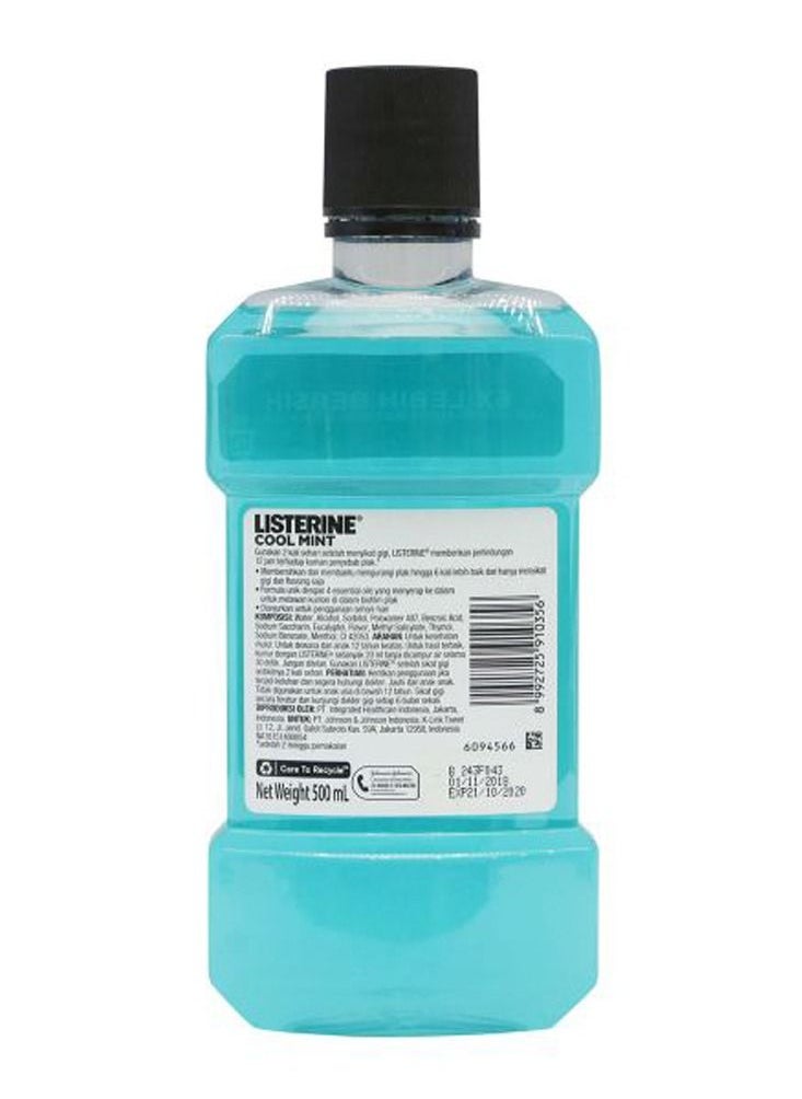 Listerine Cool Mint Milder Taste Mouthwash 500ml  - Image 2