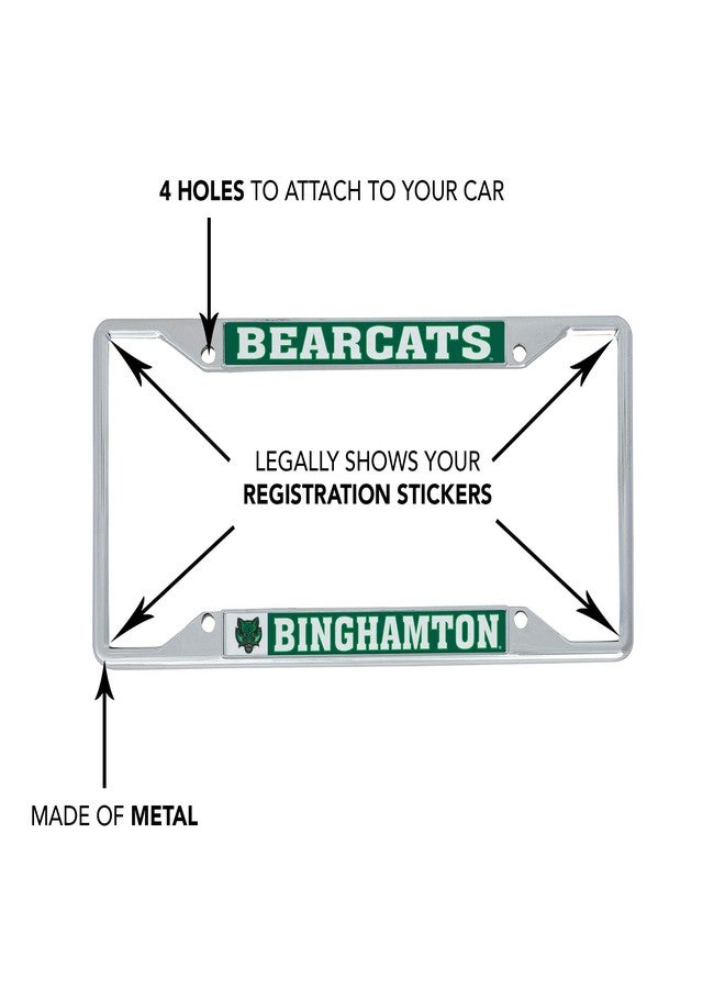 Desert Cactus Binghamton University Car Accessories Bearcats Metal License Plate Frame and Tag Holder for Front or Rear of Car (Mascot) - Image 4