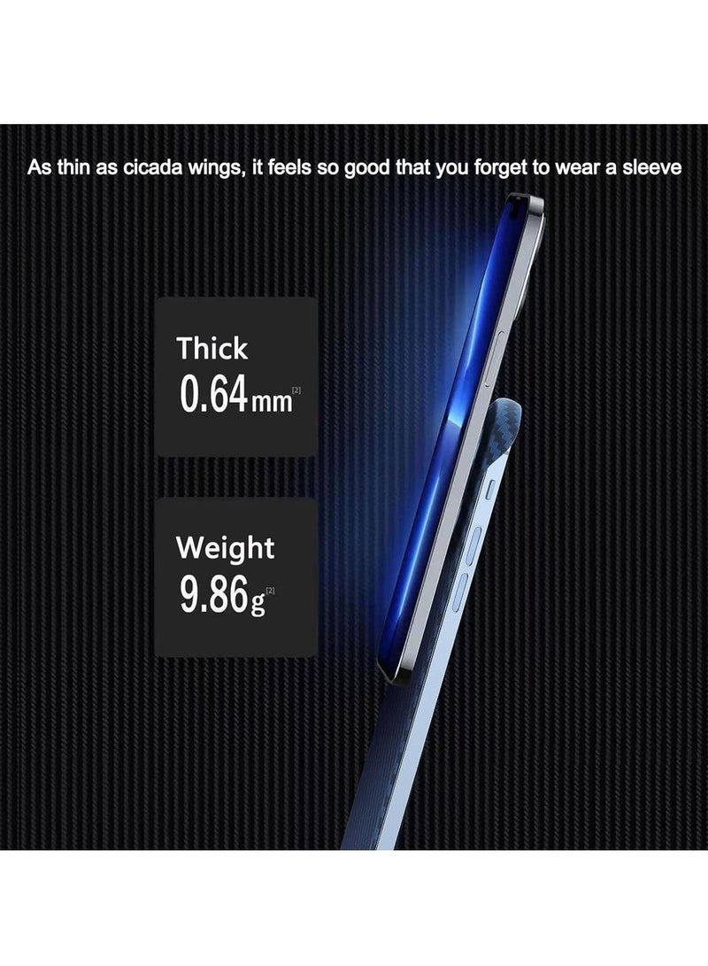 Carbon Fiber Texture Frameless Cover For IPhone 14 Pro Carbon Fiber Case - Black - Image 5