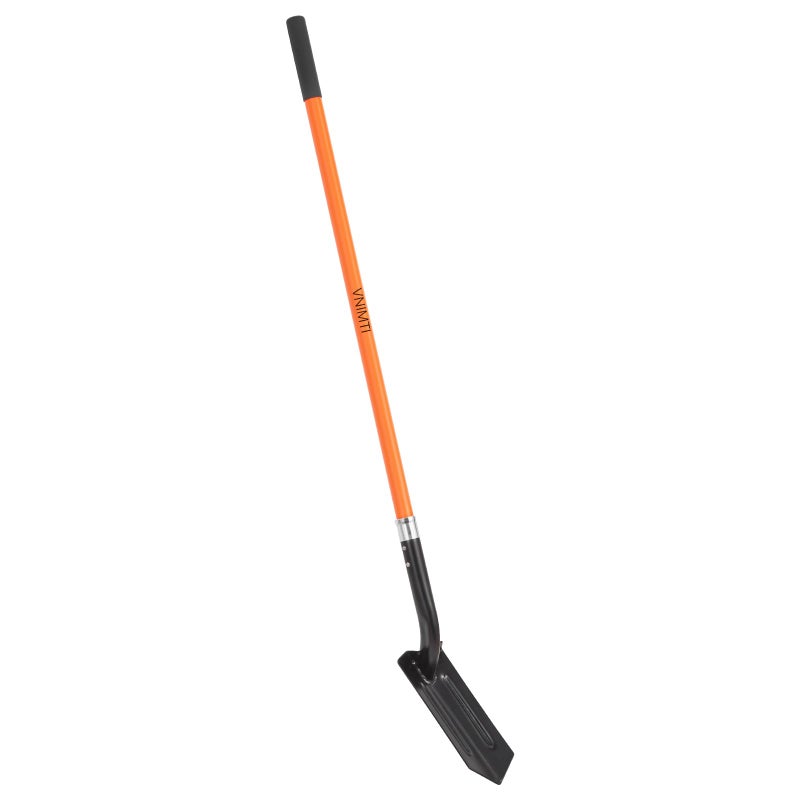 VNIMTI Trench Shovel for Digging, 4-Inch Trenching Shovel with Fiberglass Handle, 56 Inches - Image 1
