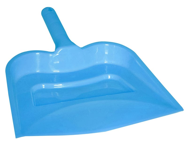 Kuber Industries Plastic Lightweight 12 Dustpan with Comfort Grip Handle for Easy Sweep Broom Pack of 2 Blue - Image 4