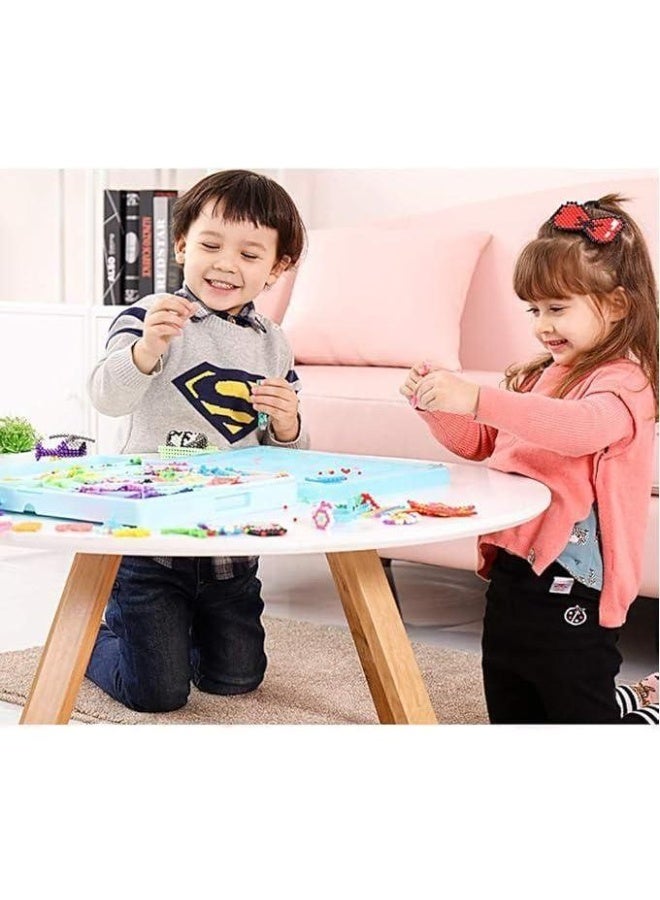 مجموعة خرز مياه للأطفال - 3000 خرزة بـ 24 لونًا مع 45 أداة حرفية – خرز كبيرة 0.2 بوصة - مواد آمنة غير سامة - نشاط تعليمي داخلي للأطفال من 4 إلى 12 عامًا - مجموعة فنون وحرف إبداعية - متعة فن الخرز الملون - Image 4