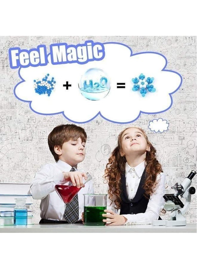 مجموعة خرز مياه للأطفال - 3000 خرزة بـ 24 لونًا مع 45 أداة حرفية – خرز كبيرة 0.2 بوصة - مواد آمنة غير سامة - نشاط تعليمي داخلي للأطفال من 4 إلى 12 عامًا - مجموعة فنون وحرف إبداعية - متعة فن الخرز الملون - Image 3