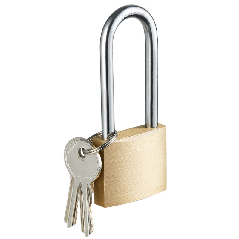 Guliffen Solid Brass Padlock 1916 in Wide 212 in Shackle Gate Lock for Outdoor Fence Sheds Storage Garages 1 Pack