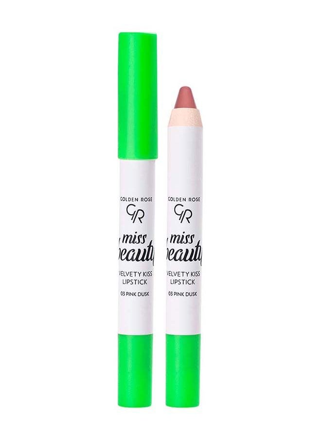 Golden Rose GOLDEN ROSE MISS BEAUTY VELVETY KISS LIPSTICK NO: 03 PINK DUST  - Image 2