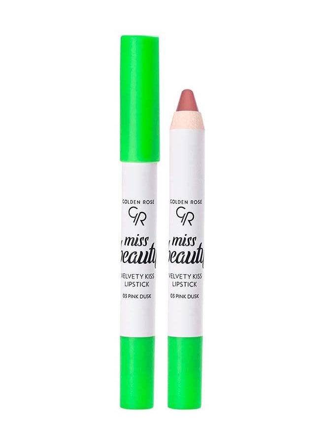 Golden Rose GOLDEN ROSE MISS BEAUTY VELVETY KISS LIPSTICK NO: 03 PINK DUST  - Image 1