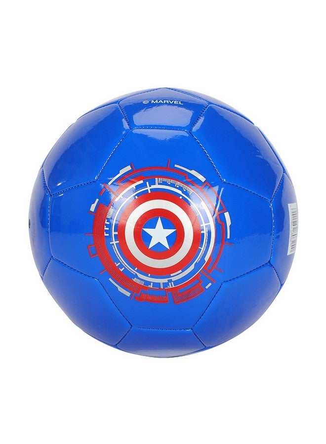 MARVEL Avengers Captain America Soccer Ball Blue and Red Size-5 JMAB19019-T