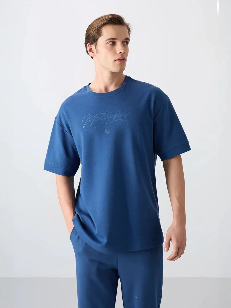 TOMMYLIFE TOMMY Oversized Logo Crew Neck T-Shirt