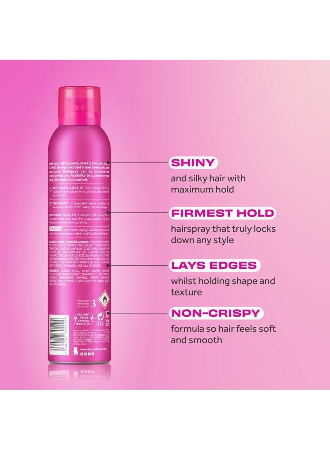 Lee Stafford بخاخ الشعر | بخاخ هولد تايت - أفضل بخاخ تثبيت قوي يدوم طويلاً، مضاد للتجاعيد، يثبت في مكانه، يضيف لمعة، يزيد الحجم، بدون رائحة، خفيف الوزن، 6.1 أونصة - Image 3