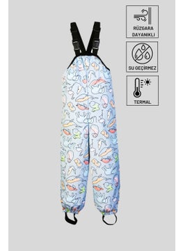 Belkızın Atölyesi Suspender Underwater Patterned Thermal Overalls  - Image 1