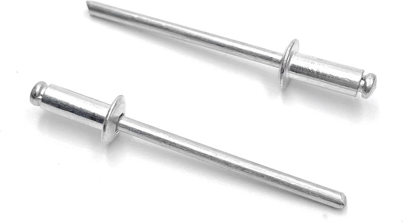 ISPINNER 100pcs 1/8" x 3/8" Aluminum Blind Rivets, 3.2 x 10mm Pop Rivets, Pack of 100 (Silver) - Image 1