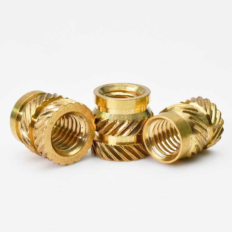 Hot Melt Insert Nuts Laptop M2 M3 M4 M5 Melting Knurled Thread Heating Injection Molding Embedment Copper Nut 3D Printer Brass for 3D Printing Parts(Length 2mm,M5(OD7mm) 50Pcs) - Image 4
