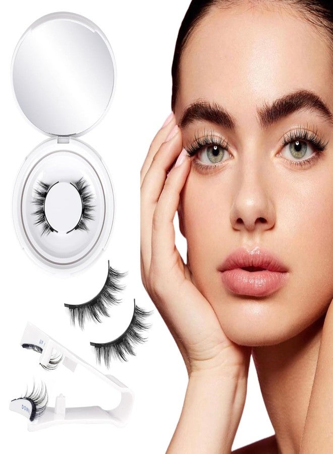 ZIPOURU Magnetic Eyelashes without Eyeliner Natural Reusable Magnetic Lashes Kit with Applicator Anime No Glue Needed Lashes 1 Pairs Manga Magnetic Eyelashes Kit For Woman - Image 5