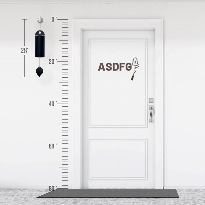 asdfg Deep Resonance Serenity Bell Large Metal Cylinder Wind Chimes Outdoor Windbell Deep Tone 30 Inch Garden Wind Chimes for Patio and Terrace Musical Windchime Outdoor and Home Decoration - Image 3