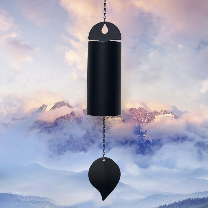 asdfg Deep Resonance Serenity Bell Large Metal Cylinder Wind Chimes Outdoor Windbell Deep Tone 30 Inch Garden Wind Chimes for Patio and Terrace Musical Windchime Outdoor and Home Decoration - Image 1