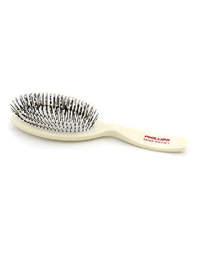 Phillips Brush - Co Light Touch 1 Oval Cushioned Brush With Ball Tipped Nylon Bristles Contoured Handle - Image 1