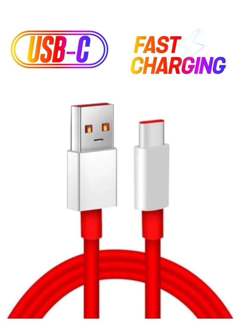 ELTRAZONE كابل USB Type-C من OnePlus Warp Charge بطول 100 سم - شحن عالي السرعة ونقل بيانات - Image 1
