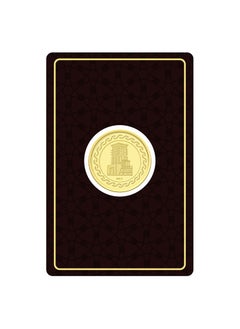 FK Jewellers 5g Gold Coin with Flower & UAE Heritage Building Design - 5 Grams 24KT 999.9 Purity  - Image 3
