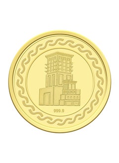 FK Jewellers 5g Gold Coin with Flower & UAE Heritage Building Design - 5 Grams 24KT 999.9 Purity  - Image 5