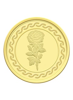 FK Jewellers 5g Gold Coin with Flower & UAE Heritage Building Design - 5 Grams 24KT 999.9 Purity  - Image 4
