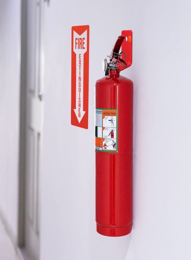 TaoBary 2 Pack Fire Extinguisher Holder and 4 Pieces Fire Extinguisher Sign Sticker, 20lb Fire Extinguisher Wall Hook Mount Bracket for Big and Small Fire Extinguishers, Indoors and Outdoors - Image 5