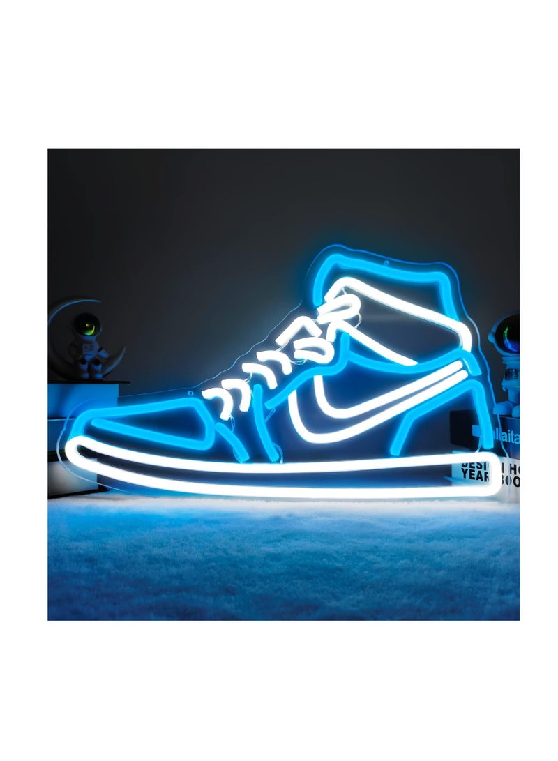 KASTWAVE Sneaker Neon Sign, LED Sneaker Sign for Wall Decor | Neon Shoe Light Signs for Boys Room, Sneaker Room Decor, Dimmable Sports Shoe Neon Light for Bedroom,Game Room,Home Party Birthday Party Decor Gift - Image 1