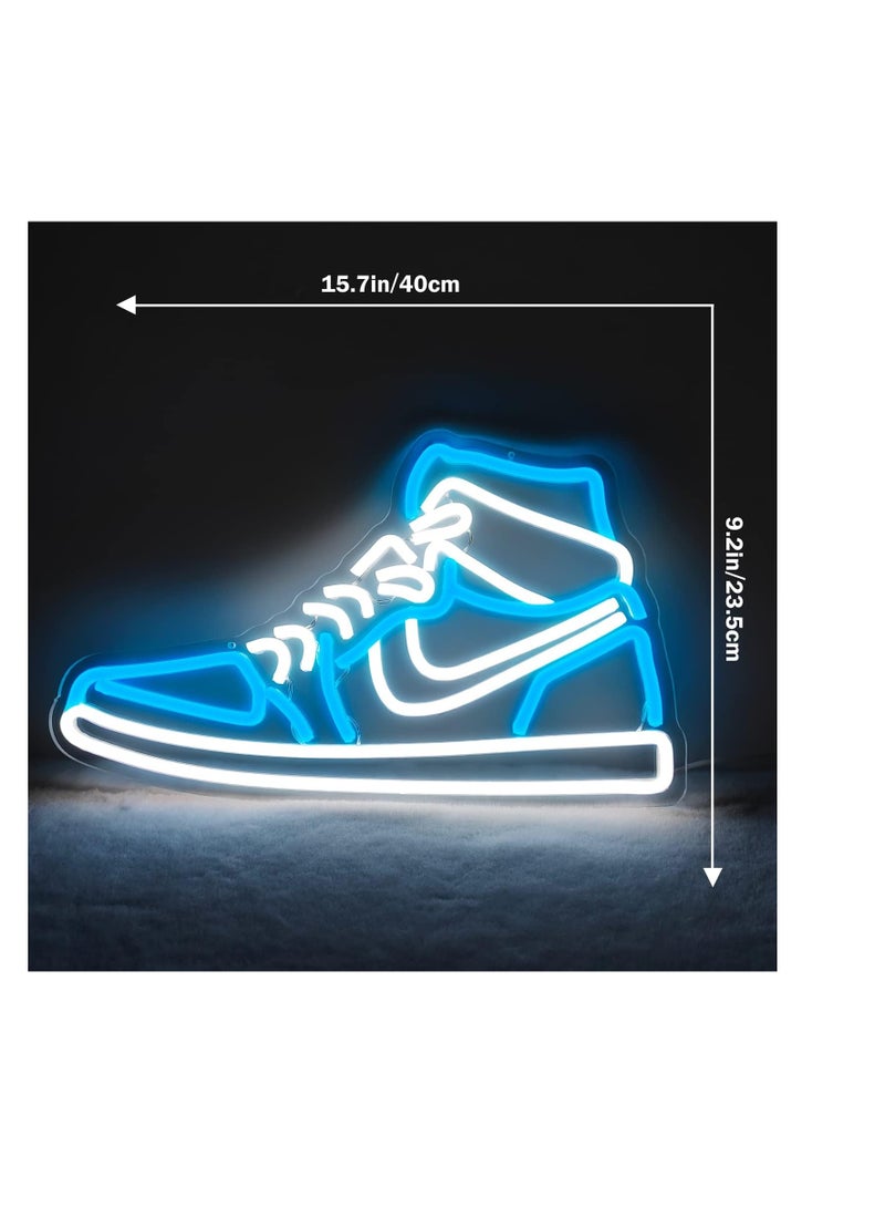 KASTWAVE Sneaker Neon Sign, LED Sneaker Sign for Wall Decor | Neon Shoe Light Signs for Boys Room, Sneaker Room Decor, Dimmable Sports Shoe Neon Light for Bedroom,Game Room,Home Party Birthday Party Decor Gift - Image 2