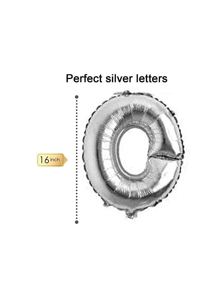 MARKQ لافتة بالونات الترحيب، لافتة بالونات من ورق المايلر مقاس 16 بوصة للاحتفال بالذكرى السنوية، وحفلات العودة إلى المدرسة وديكورات حفلات العائلة المنزلية (فضية) - Image 2