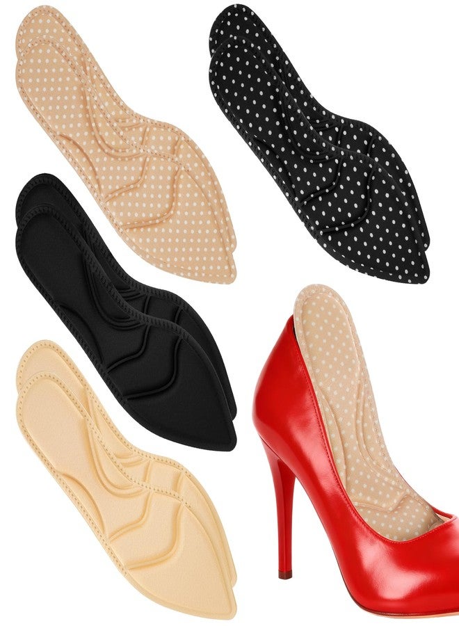 APLZGMG 4 Pairs High Heel Insoles, Women Breathable Shoe Inserts, 10 Inch Boot Inserts Foot Cushion, Comfort Sponge Shoe Pads Insert for Women Foot Pain, Arch Pain, Heel Sore, Loose Shoes (Classic 4 Colors) - Image 1