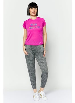 Brooks Women Sportswear Fit Short Sleeves Training T-Shirt, Magenta  - Image 2