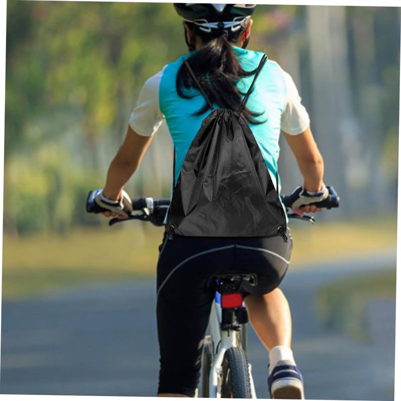 2pcs Portable Helmet Bag Drawstring Backpack for Skiing Gym Sports Gear Secure Closure - Image 5