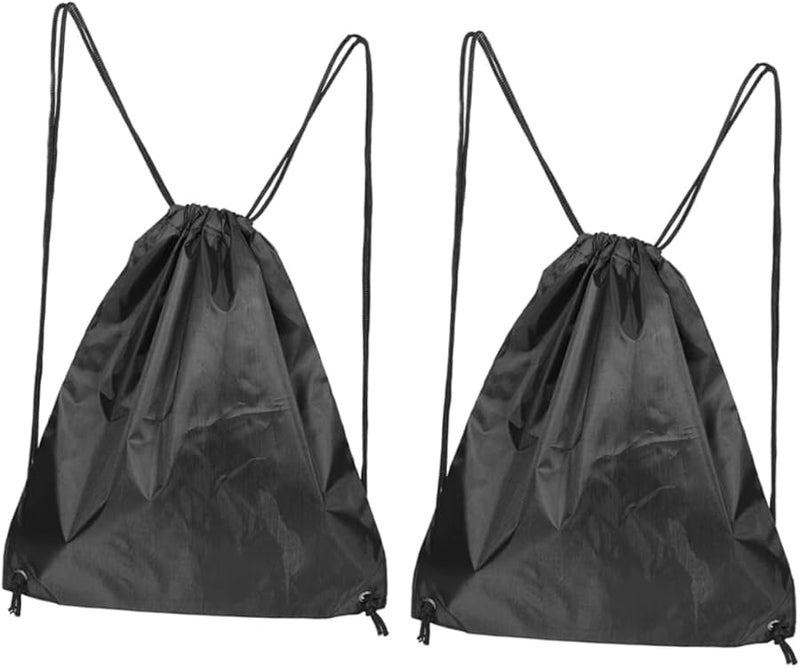 2pcs Portable Helmet Bag Drawstring Backpack for Skiing Gym Sports Gear Secure Closure - Image 1
