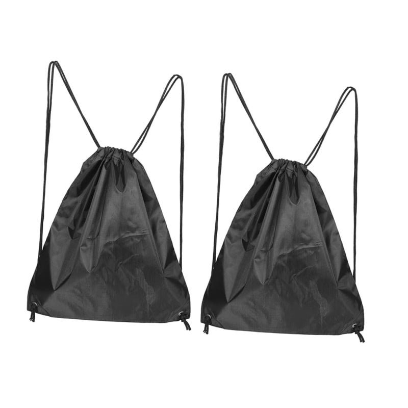 2pcs Portable Helmet Bag Drawstring Backpack for Skiing Gym Sports Gear Secure Closure - Image 2
