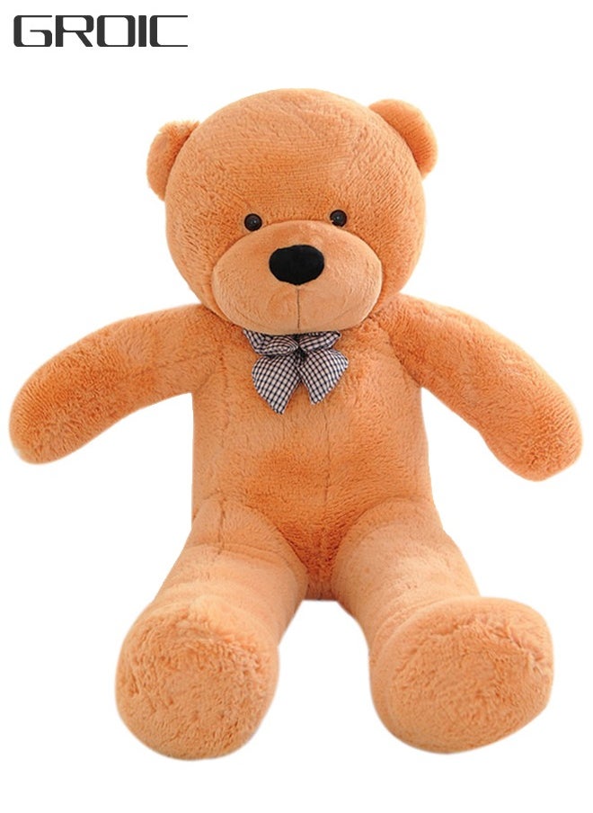 GROIC GROIC Teddy Bear Plush Stuffed Animals Soft Adorable for Children Girlfriend 31.5 Inch Brown  - Image 1