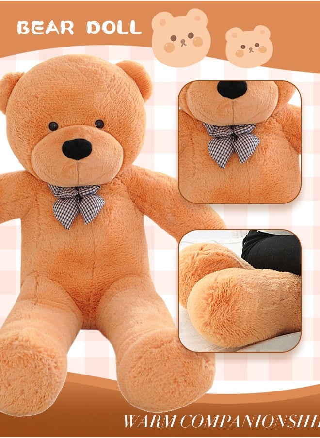 GROIC GROIC Teddy Bear Plush Stuffed Animals Soft Adorable for Children Girlfriend 31.5 Inch Brown  - Image 3